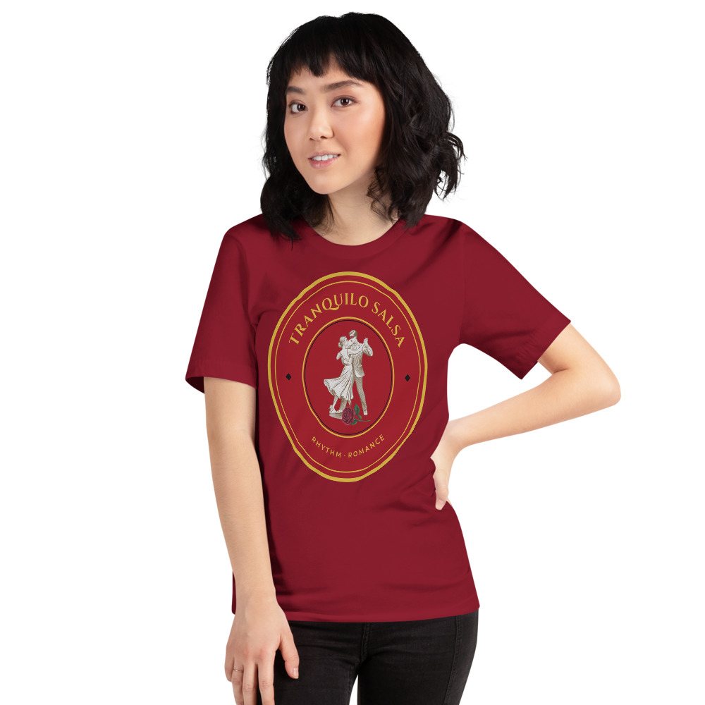 Tranquilo Salsa Masked Dancer Crest Tee Front
