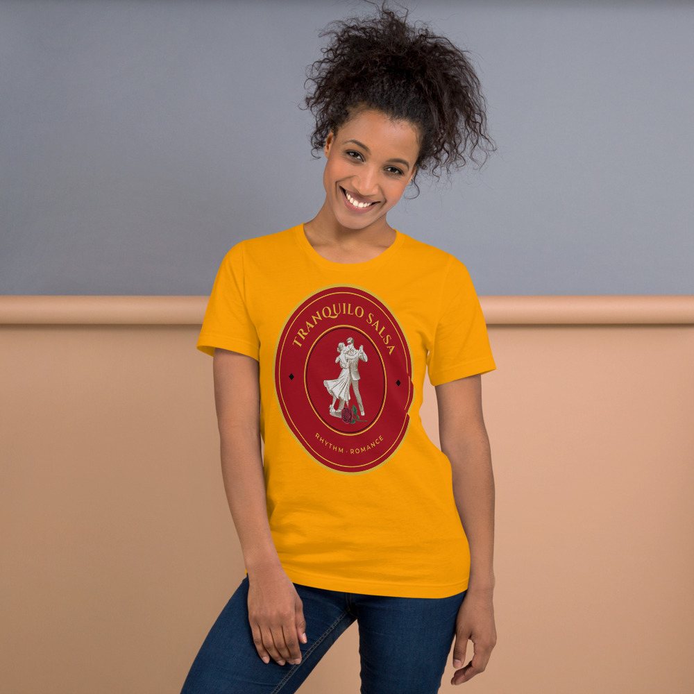 Tranquilo Salsa Masked Dancer Crest Tee Front