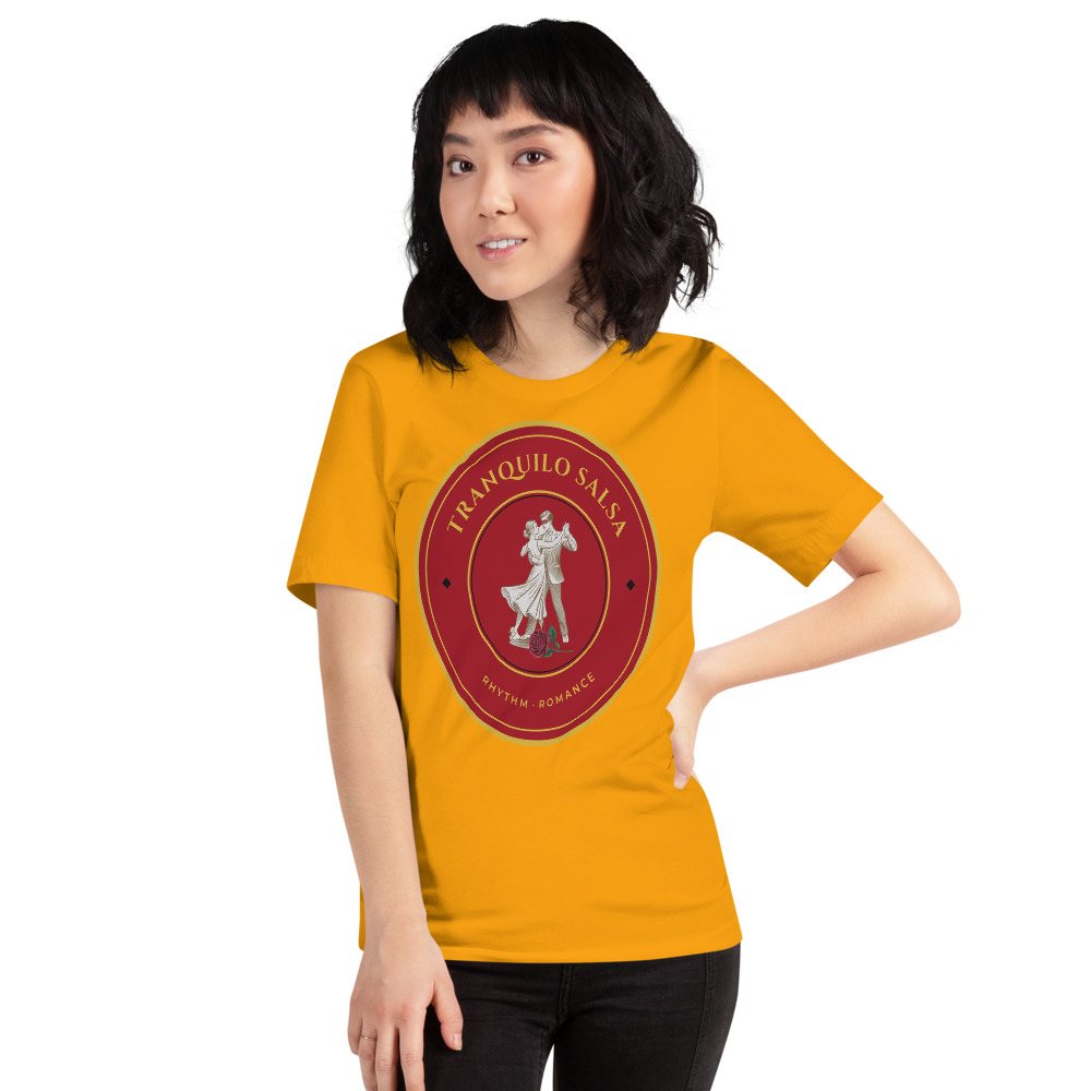 Tranquilo Salsa Masked Dancer Crest Tee Front