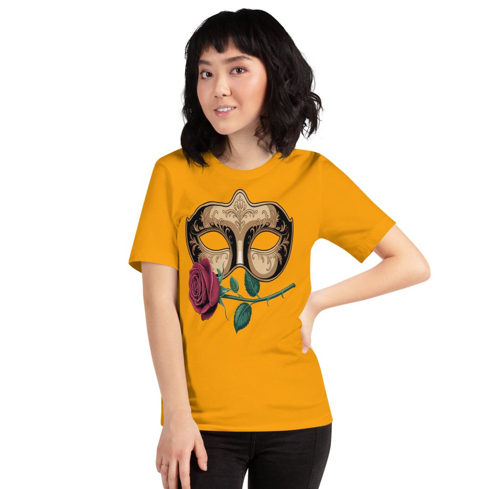 Tranquilo Salsa Mask And Rose Tee Front