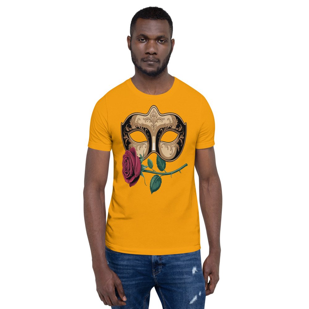 Tranquilo Salsa Mask And Rose Tee Front