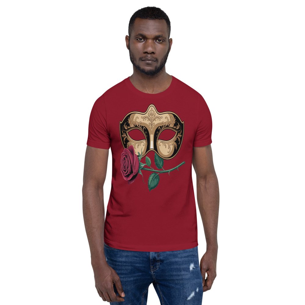 Tranquilo Salsa Mask And Rose Tee Front