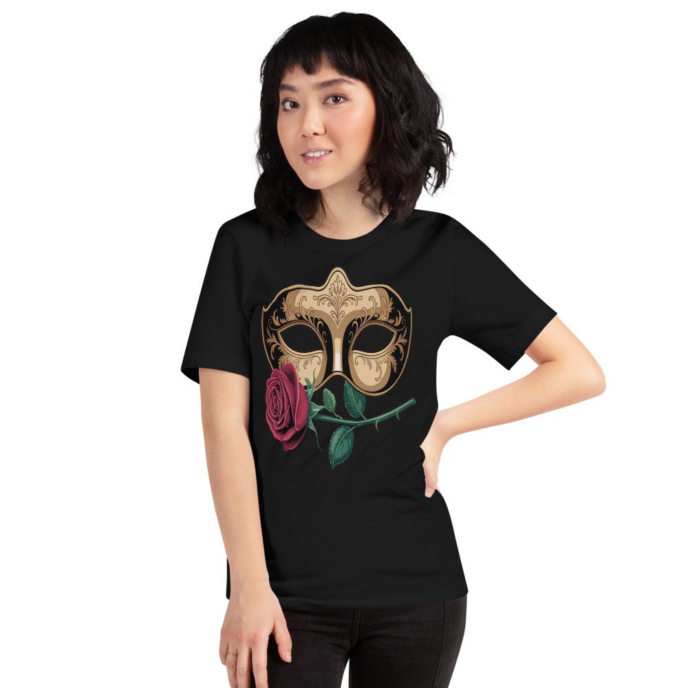 Tranquilo Salsa Mask And Rose Tee Front