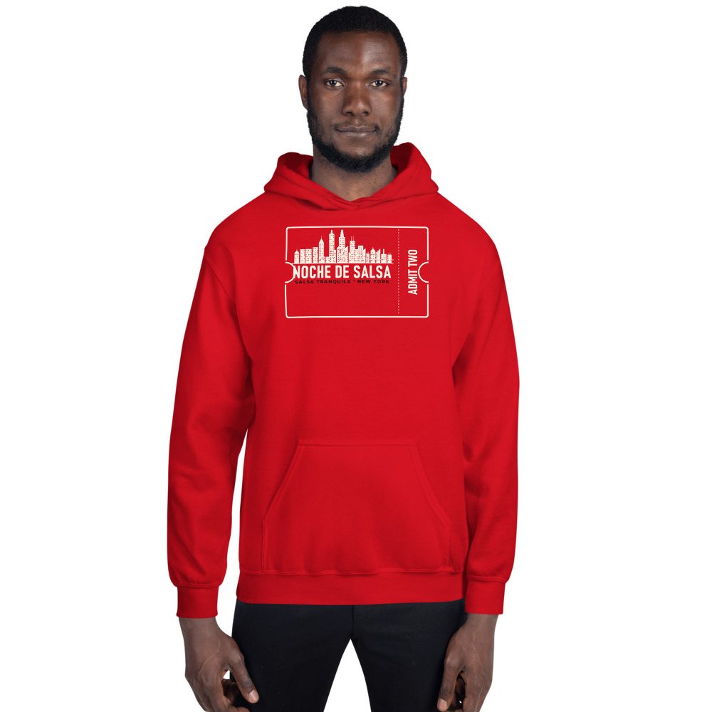 Salsa Tranquila Noche De Salsa Ticket Hoodie Front