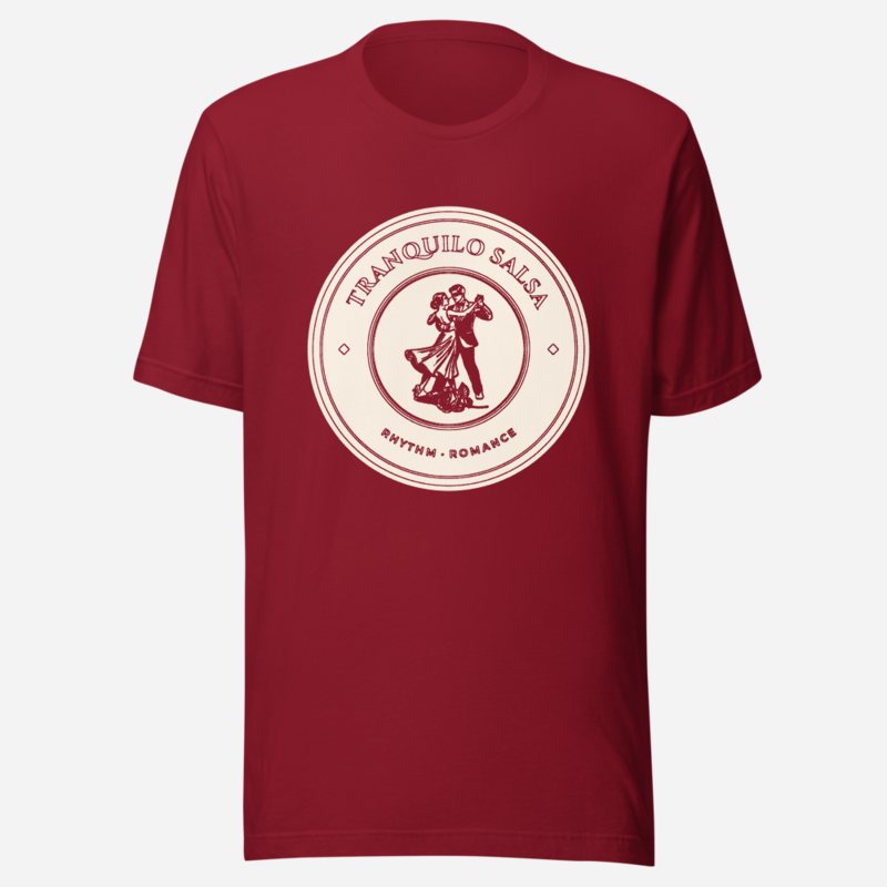 Salsa Tranquila Masked Dancer Crest Tee Cardinal