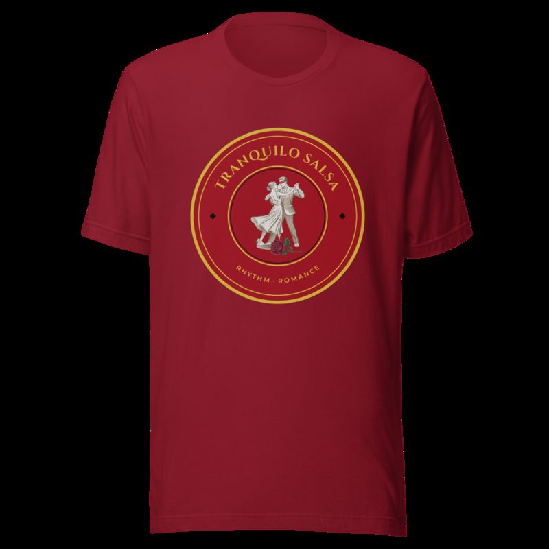 Tranquilo Salsa Masked Dancer Crest Tee Cardinal