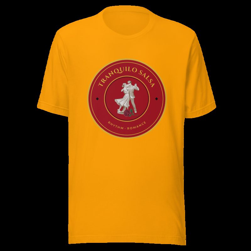 Tranquilo Salsa Masked Dancer Crest Tee Gold