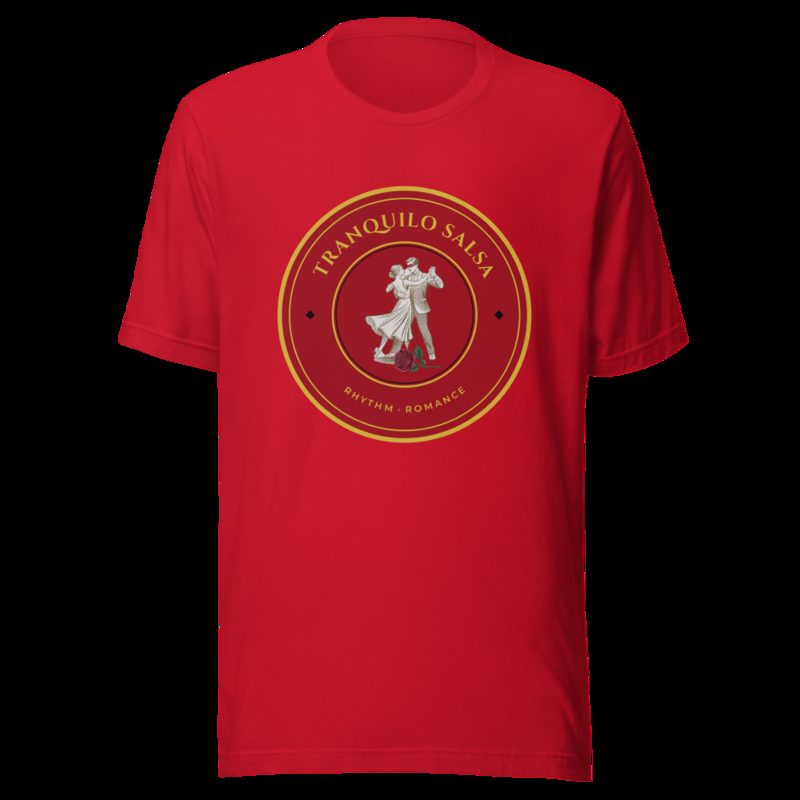Tranquilo Salsa Masked Dancer Crest Tee Red