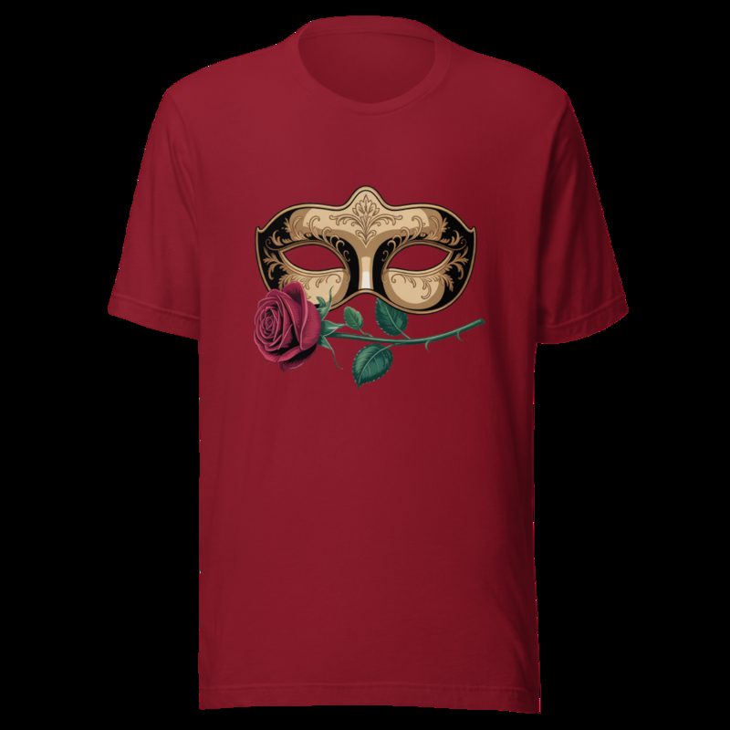 Tranquilo Salsa Mask And Rose Tee Cardinal