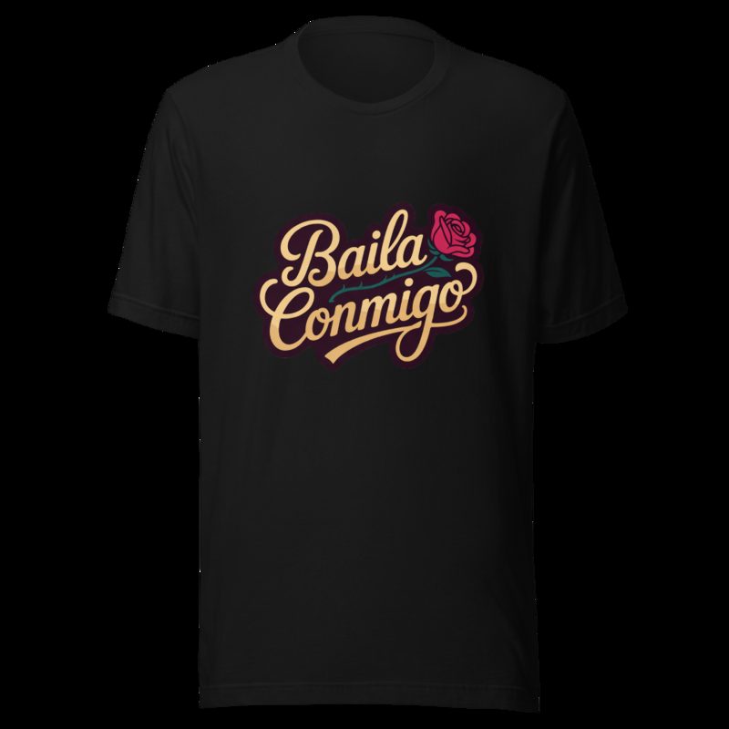 Tranquilo Salsa Baila Conmigo Tee Black