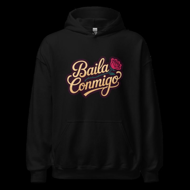 Tranquilo Salsa Baila Conmigo Hoodie Black
