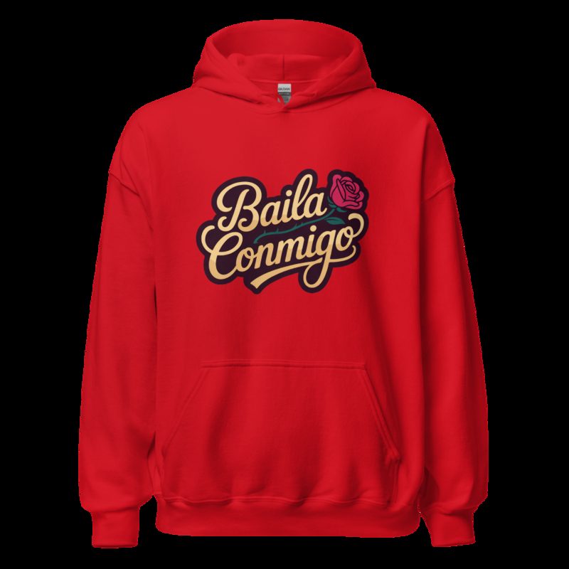 Tranquilo Salsa Baila Conmigo Hoodie Red