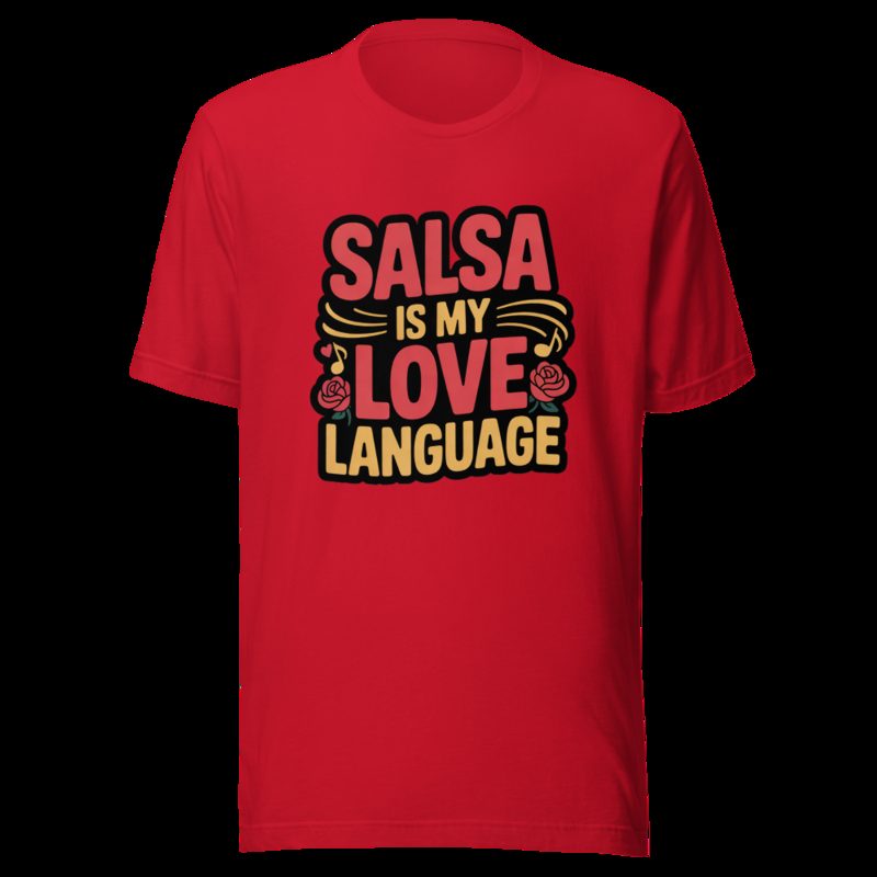 Tranquilo Salsa Love Language Tee Red