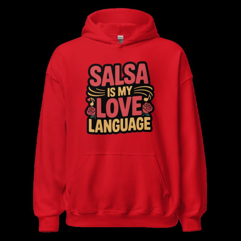 Tranquilo Salsa Love Language Hoodie Red