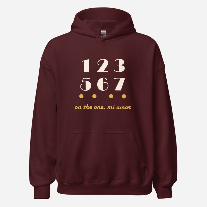 Salsa Tranquila On The One Hoodie Maroon