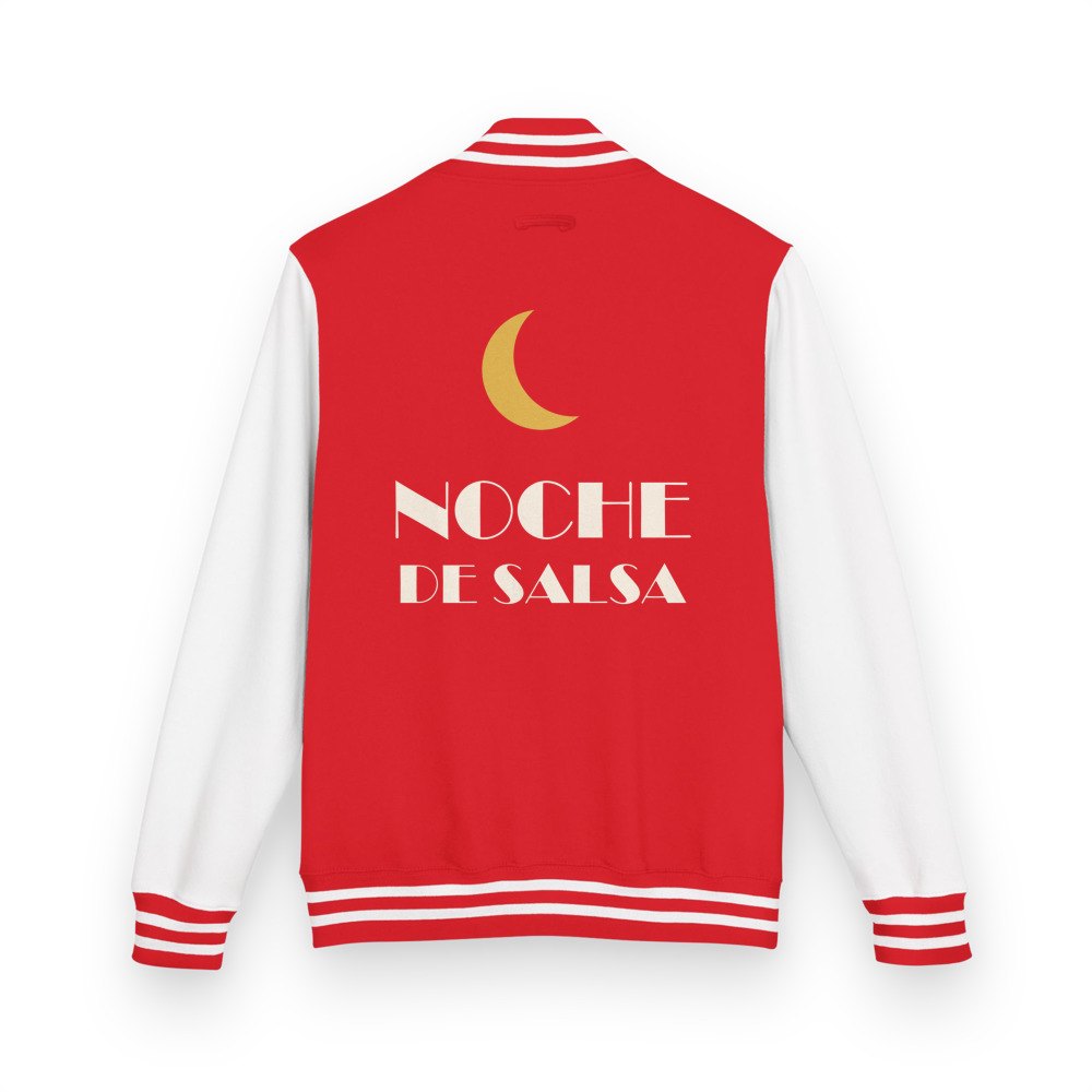 Salsa Tranquila Noche De Salsa Varsity Jacket Fire Red/Arctic White