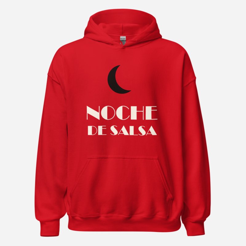 Salsa Tranquila Noche De Salsa Hoodie Red
