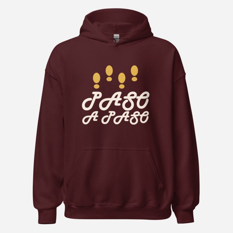 Salsa Tranquila Paso A Paso Hoodie Maroon