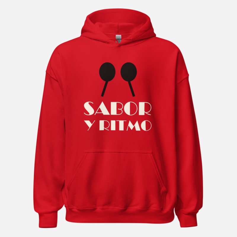 Salsa Tranquila Sabor Y Ritmo Hoodie Red