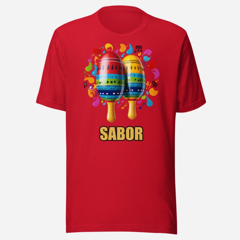 Salsa Tranquila Sabor Maracas Tee Red