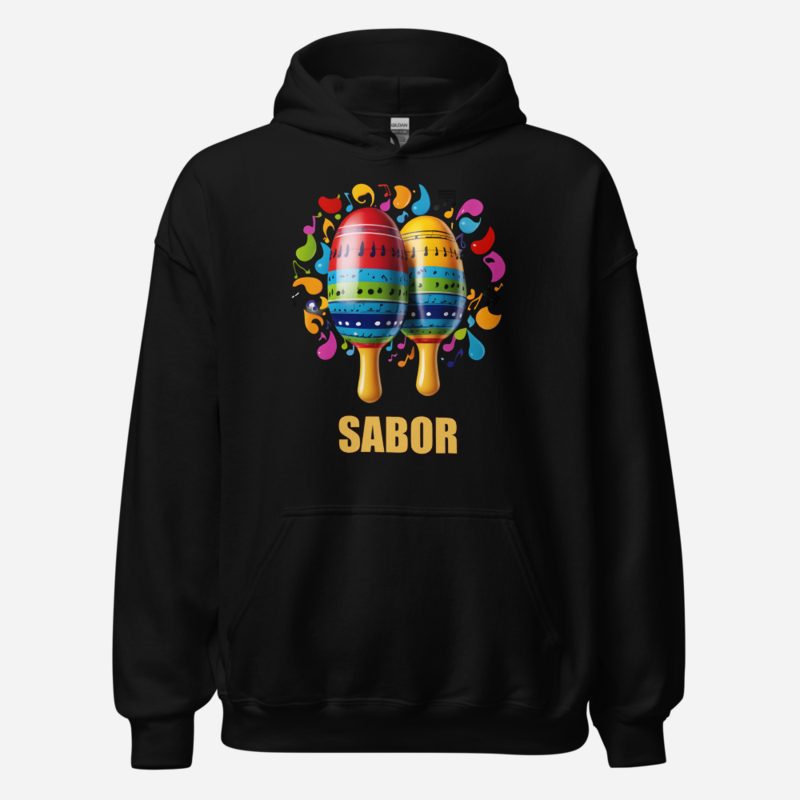 Salsa Tranquila Sabor Maracas Hoodie in Black
