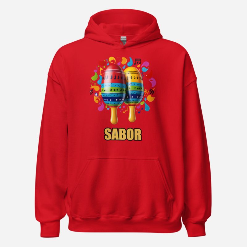 Salsa Tranquila Sabor Maracas Hoodie in Red