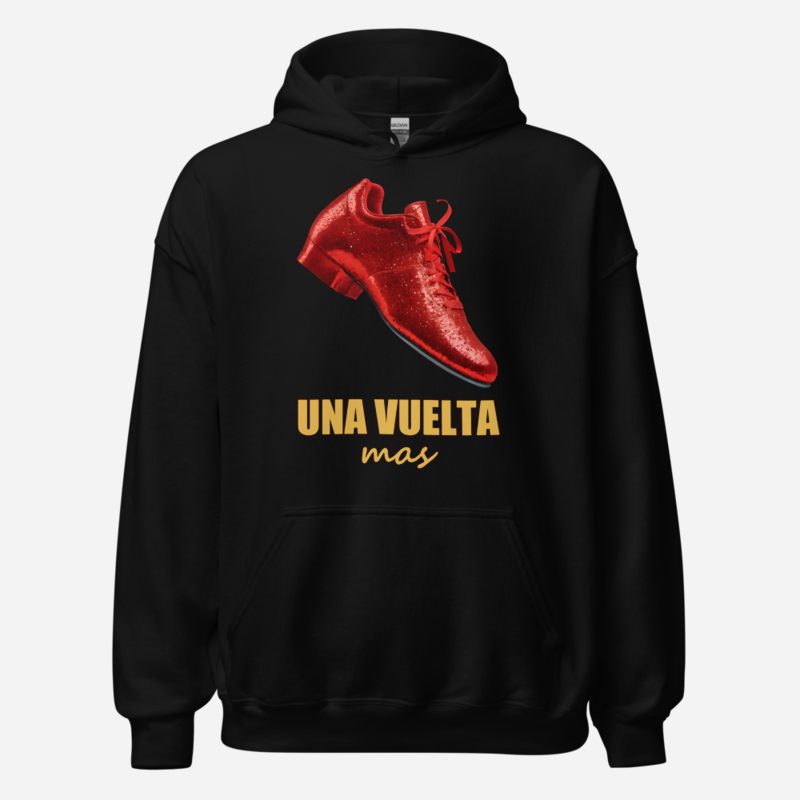 Salsa Tranquila Una Vuelta Mas Red Heels Hoodie in Black