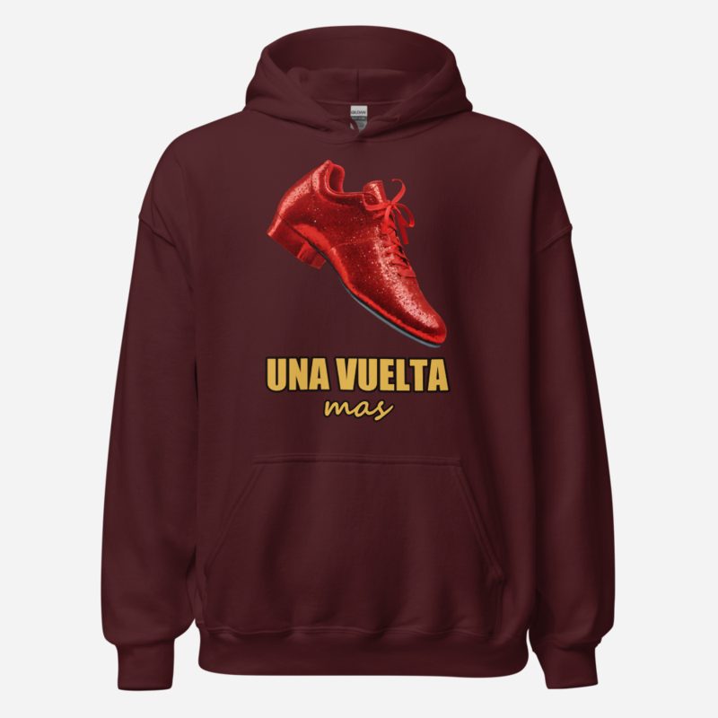 Salsa Tranquila Una Vuelta Mas Red Heels Hoodie Maroon