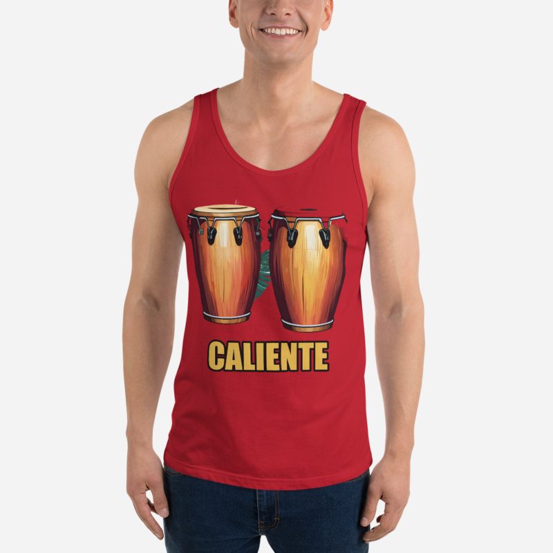 Salsa Tranquila Caliente Congas Tank Red
