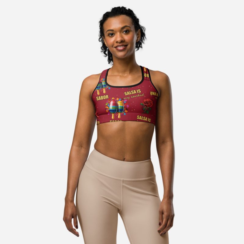 Salsa Tranquila Rose And Heels Sports Bra