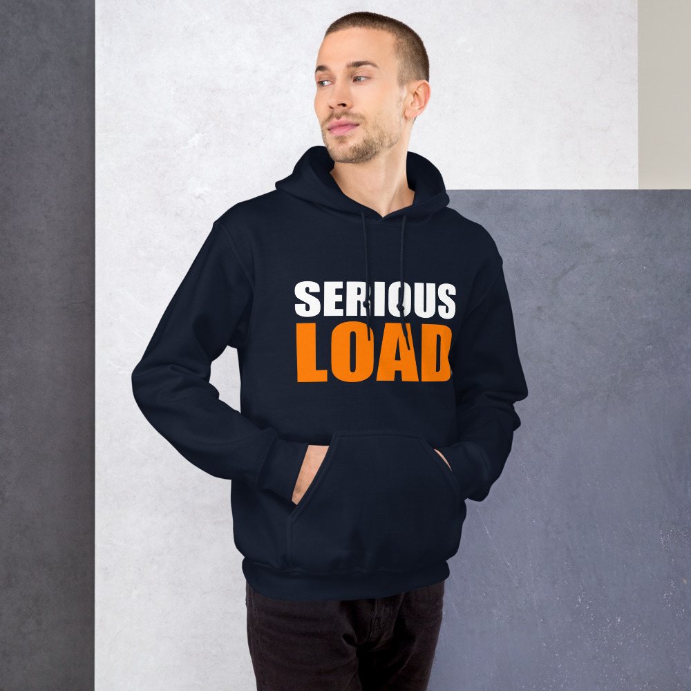 Serious Load Stacked Hoodie Front