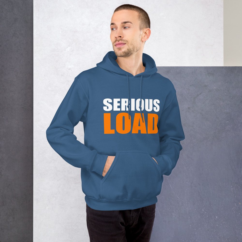 Serious Load Stacked Hoodie Front
