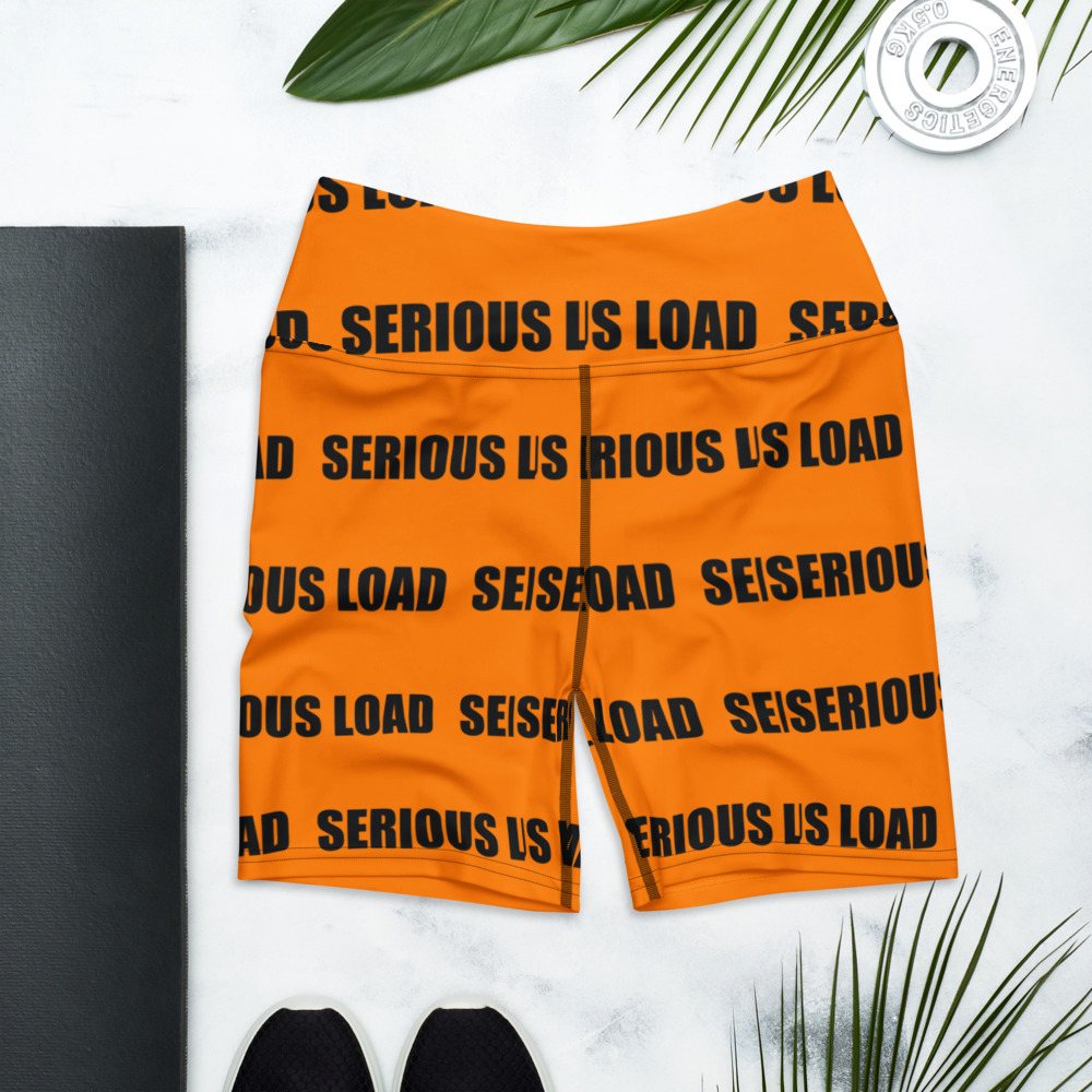 Serious Load Wordmark Yoga Shorts Front