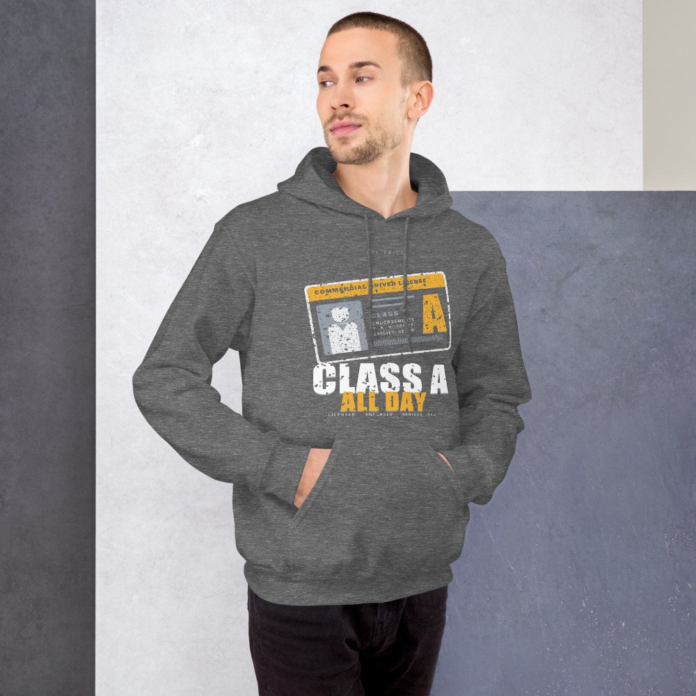 Serious Load Class A All Day Freight Hoodie Front