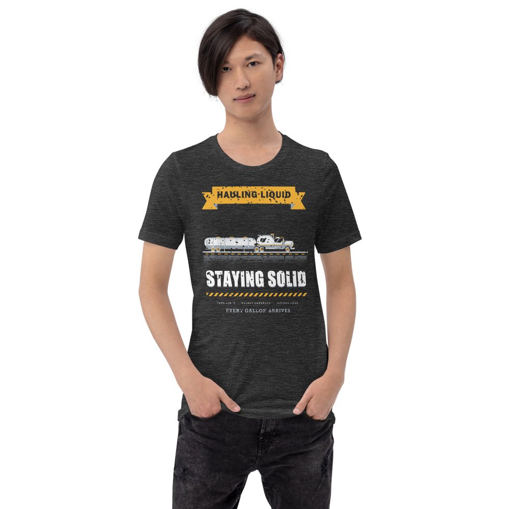 Serious Load Hauling Liquid Staying Solid Freight Tee Front