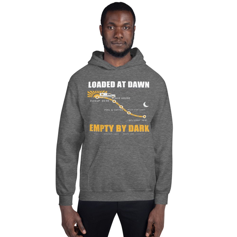 Serious Load Loaded At Dawn Freight Hoodie Front