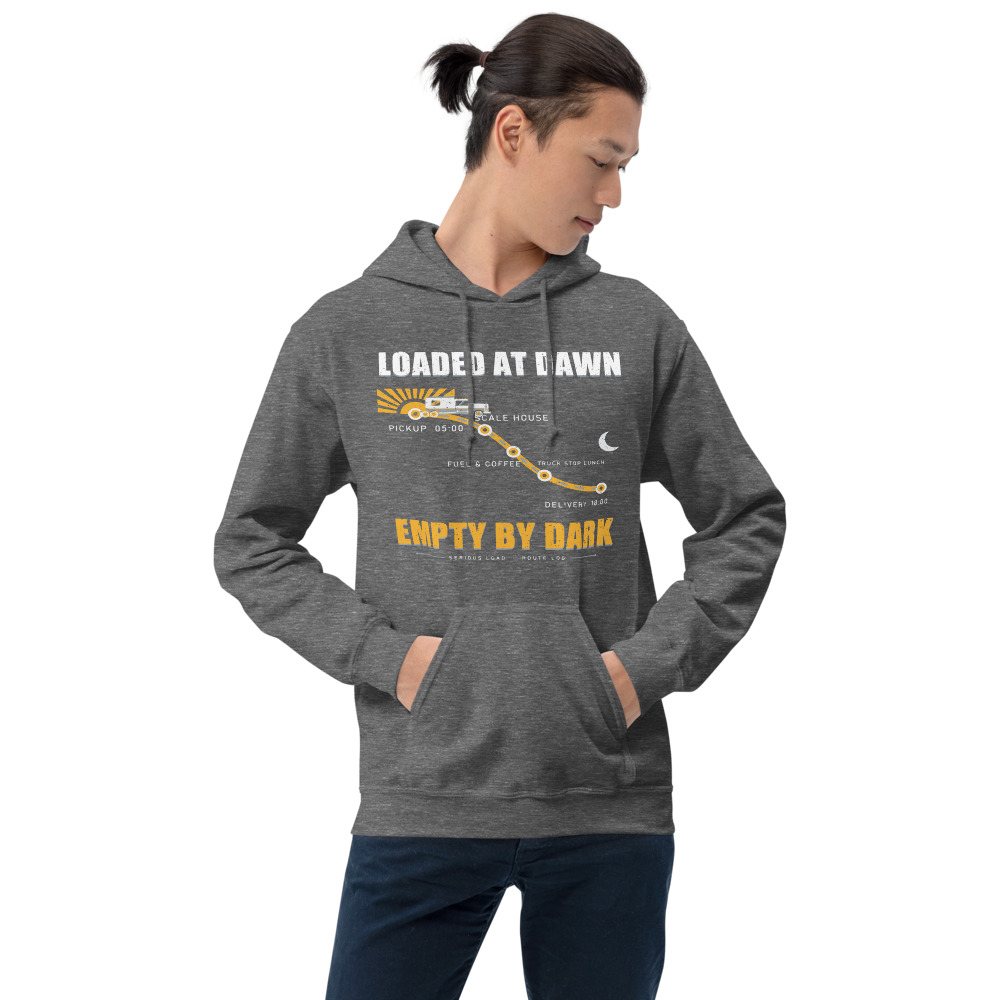 Serious Load Loaded At Dawn Freight Hoodie Front