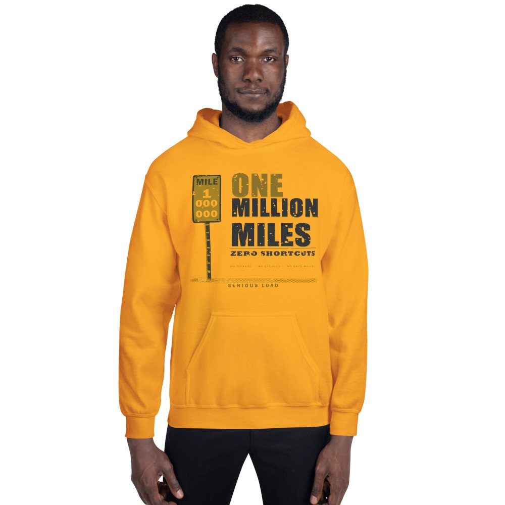 Serious Load One Million Miles Freight Hoodie Front