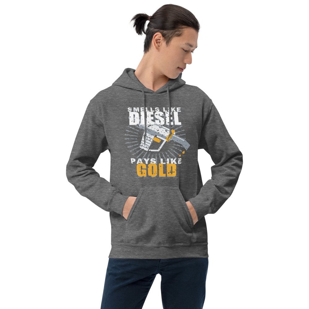 Serious Load Smells Like Diesel Freight Hoodie Front