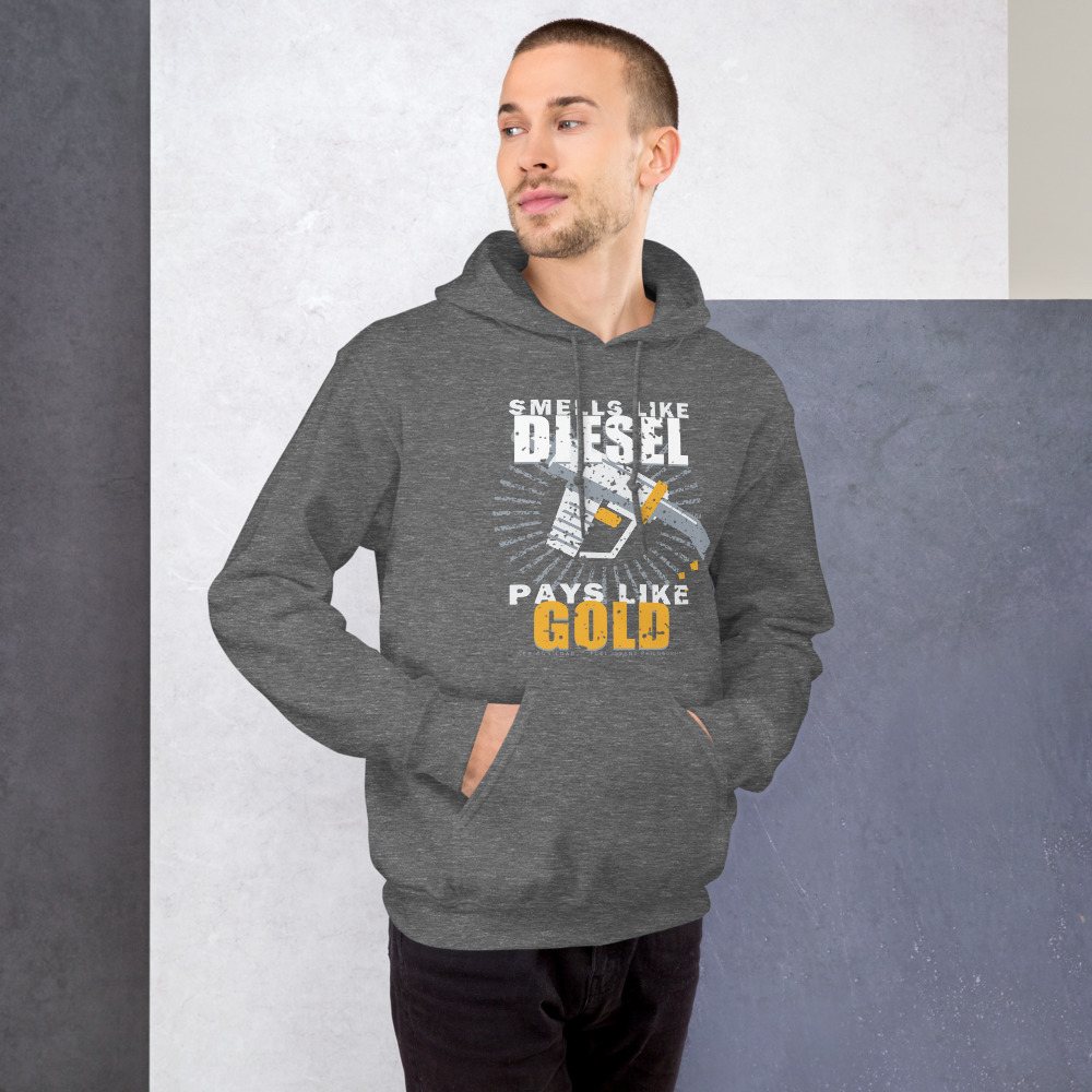 Serious Load Smells Like Diesel Freight Hoodie Front