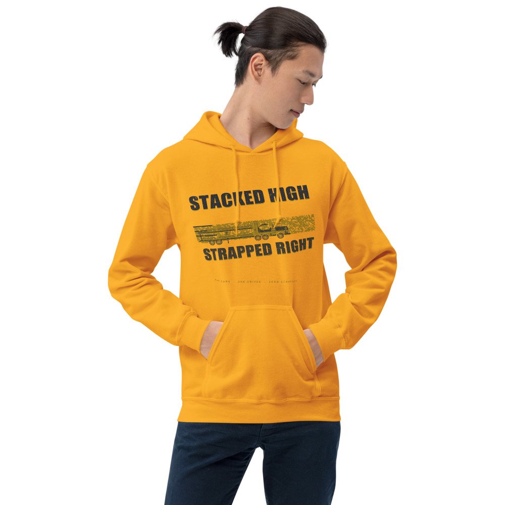 Serious Load Stacked High Strapped Right Freight Hoodie Front
