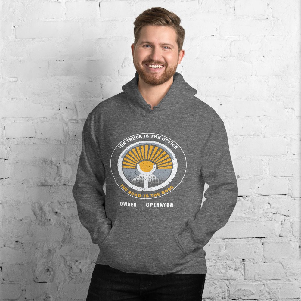 Serious Load Truck Is The Office Freight Hoodie in Graphite Heather