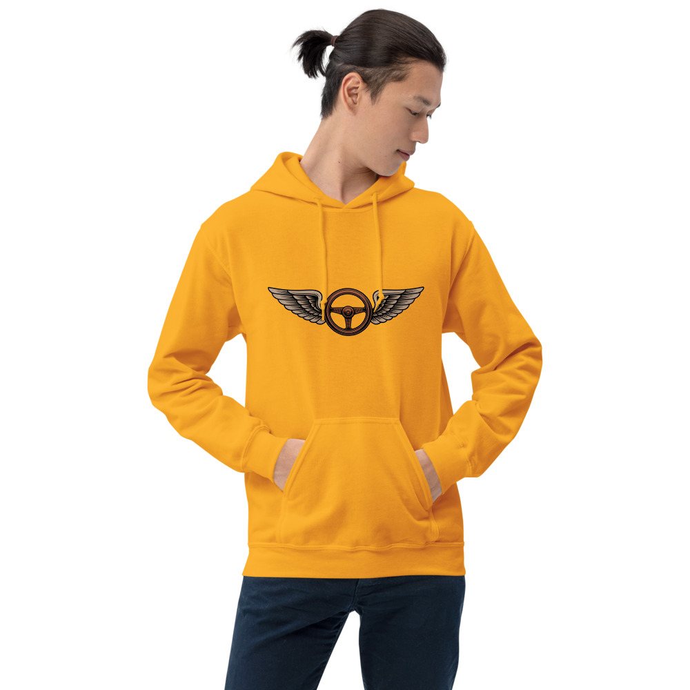 Serious Load Winged Wheel Icon Hoodie Front