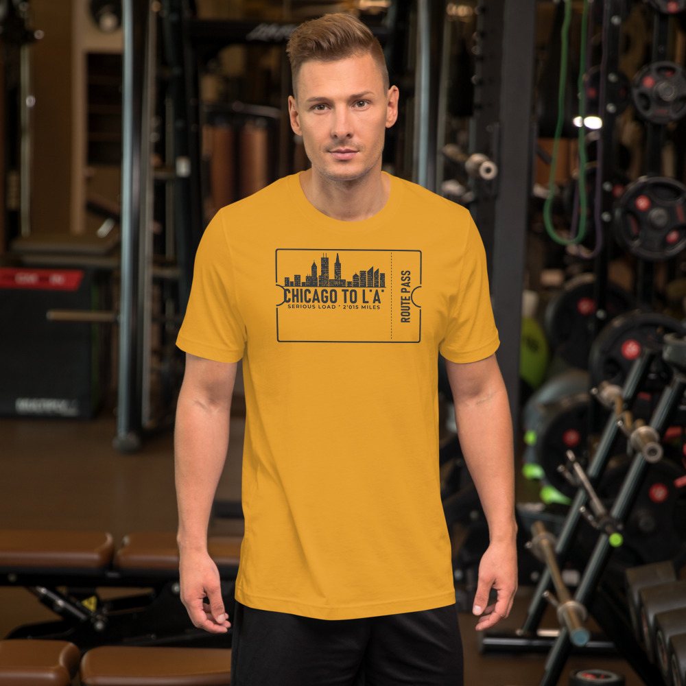 Serious Load Route Pass Ticket Tee in Mustard