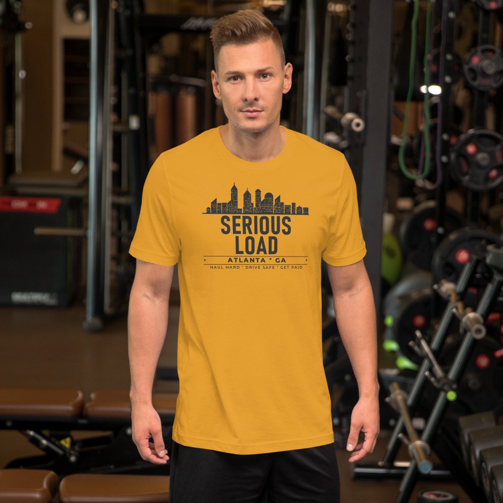 Serious Load Atlanta Hauler Badge Tee in Mustard