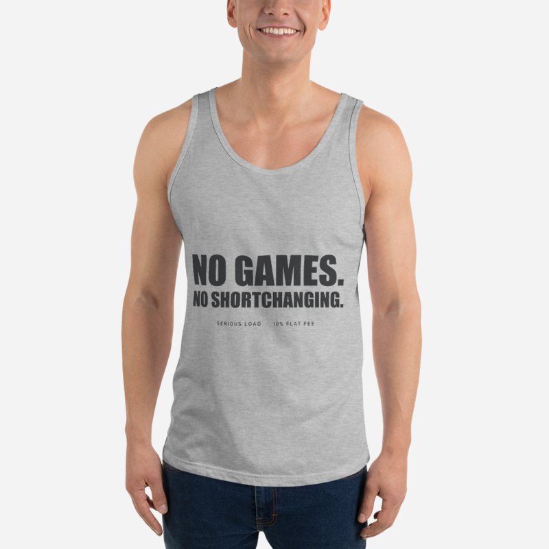 Serious Load No Games Tank in Athletic Heather