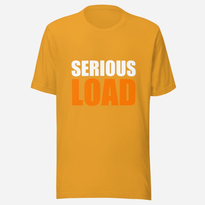 Serious Load Stacked Tee Mustard
