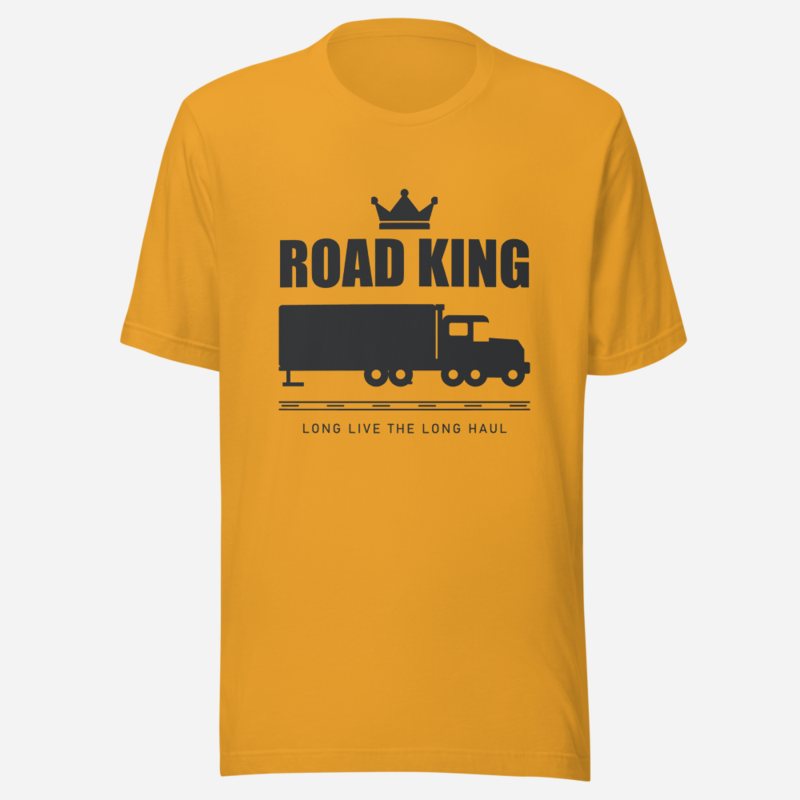 Serious Load Road King Crown Road Tee in Mustard