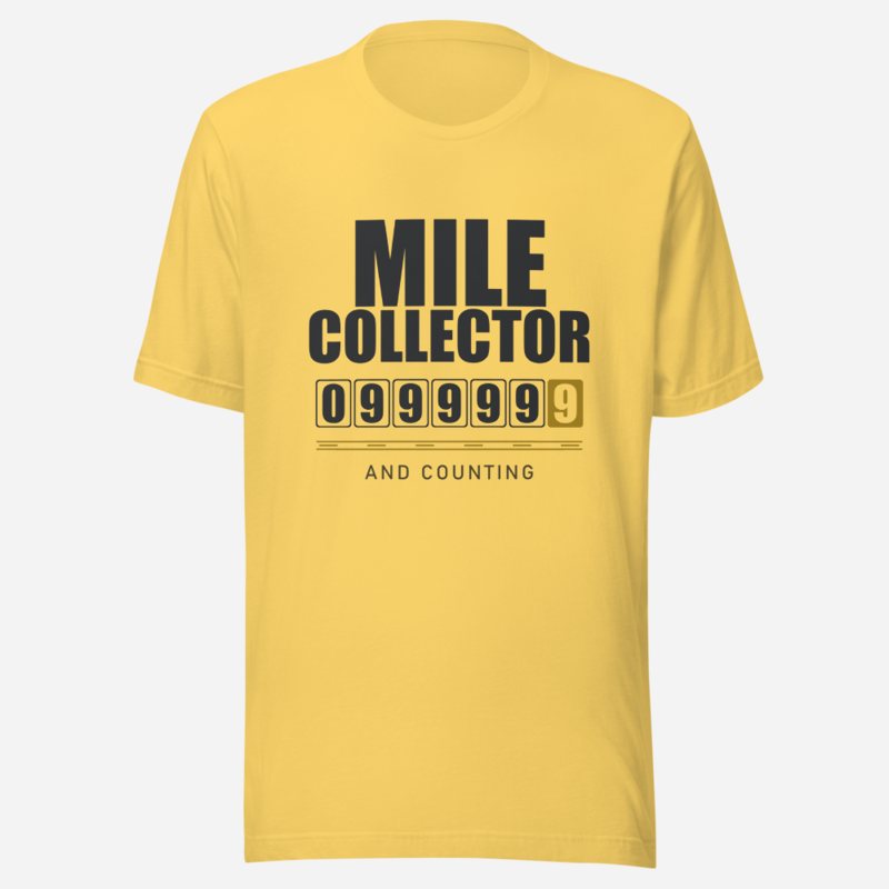 Serious Load Mile Collector Road Tee Yellow