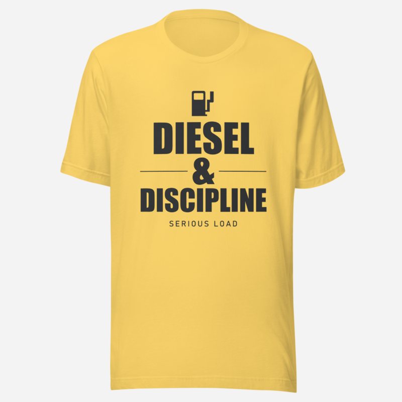 Serious Load Diesel & Discipline Road Tee Yellow